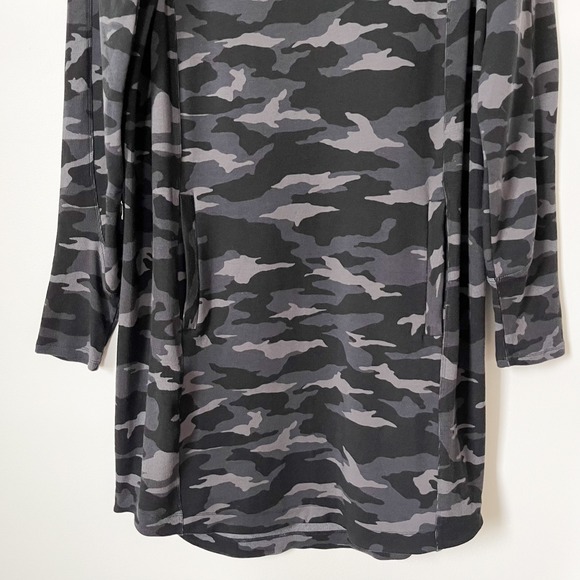Athleta Camo Lux Balance Dress Black Womens Large Tall - Picture 5 of 15